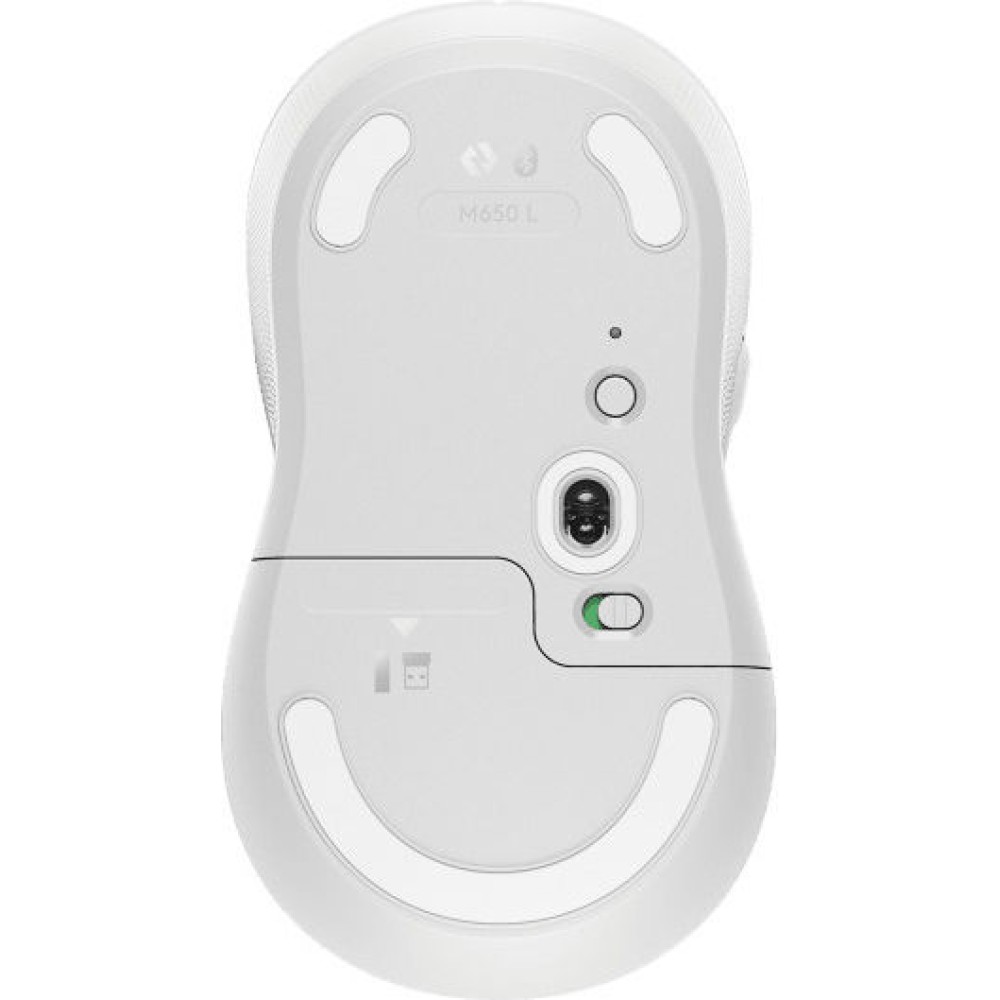 Logitech Signature M650 L Ασύρματο Bluetooth Ποντίκι Off-White