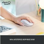 Logitech Signature M650 Ασύρματο Bluetooth Ποντίκι για Αριστερόχειρες Off-White