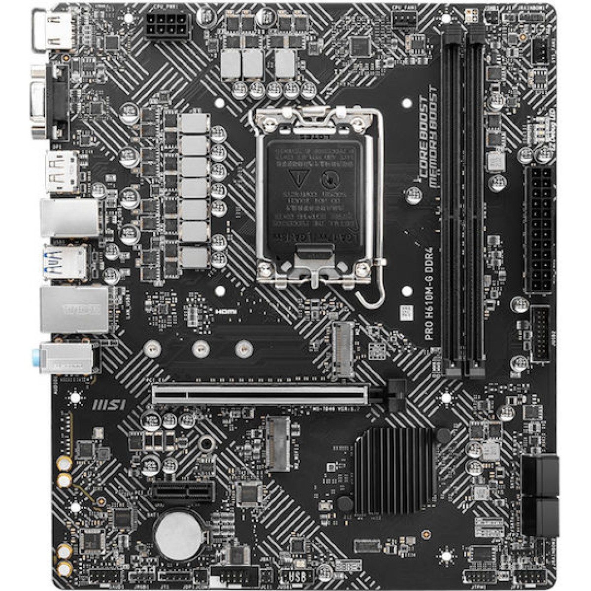 MSI Pro H610M-G DDR4 Motherboard Micro ATX με Intel 1700 Socket 7D46-009R