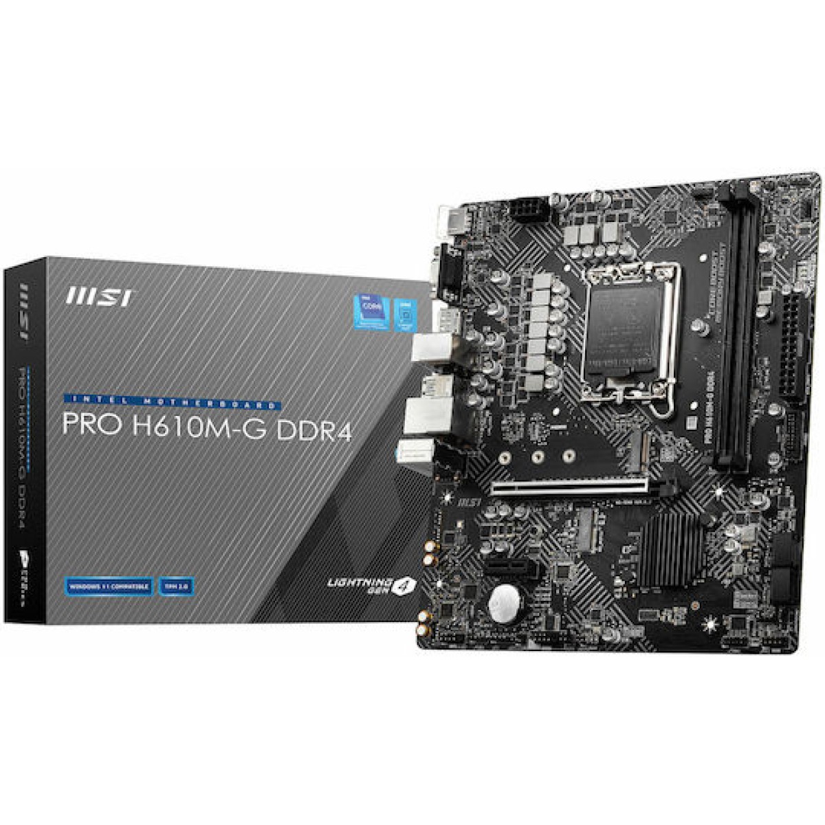 MSI Pro H610M-G DDR4 Motherboard Micro ATX με Intel 1700 Socket 7D46-009R