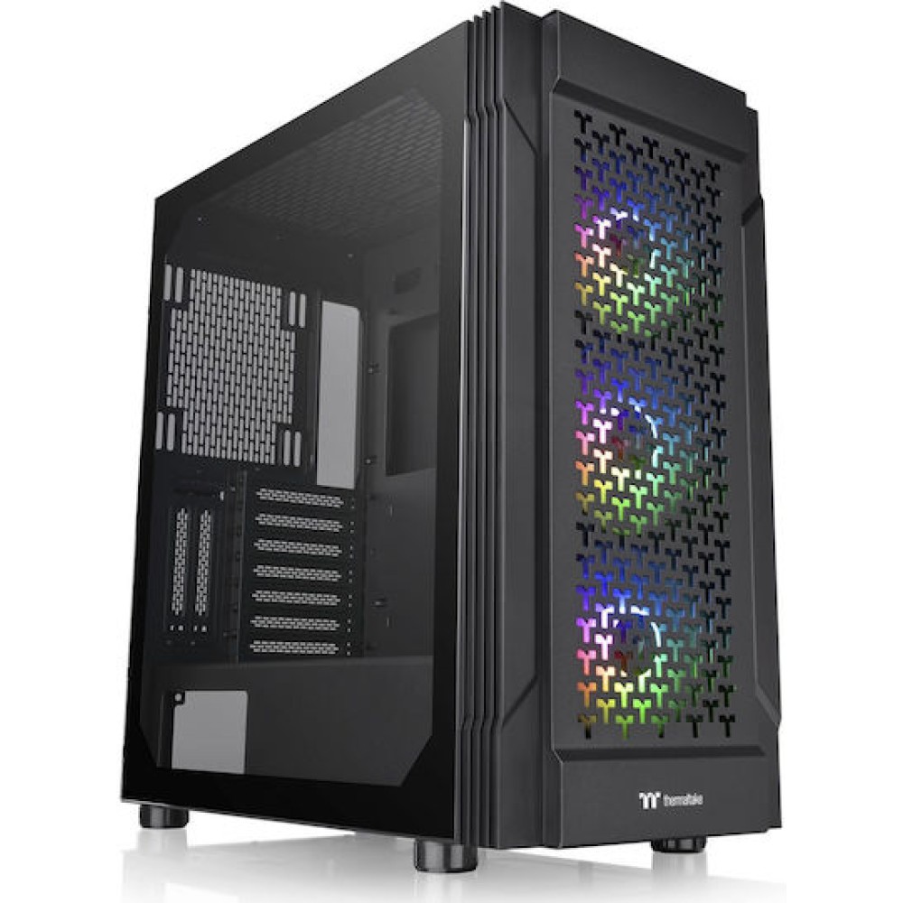 Thermaltake Versa T27 TG ARGB Gaming Midi Tower Κουτί Υπολογιστή με Πλαϊνό Παράθυρο Μαύρο