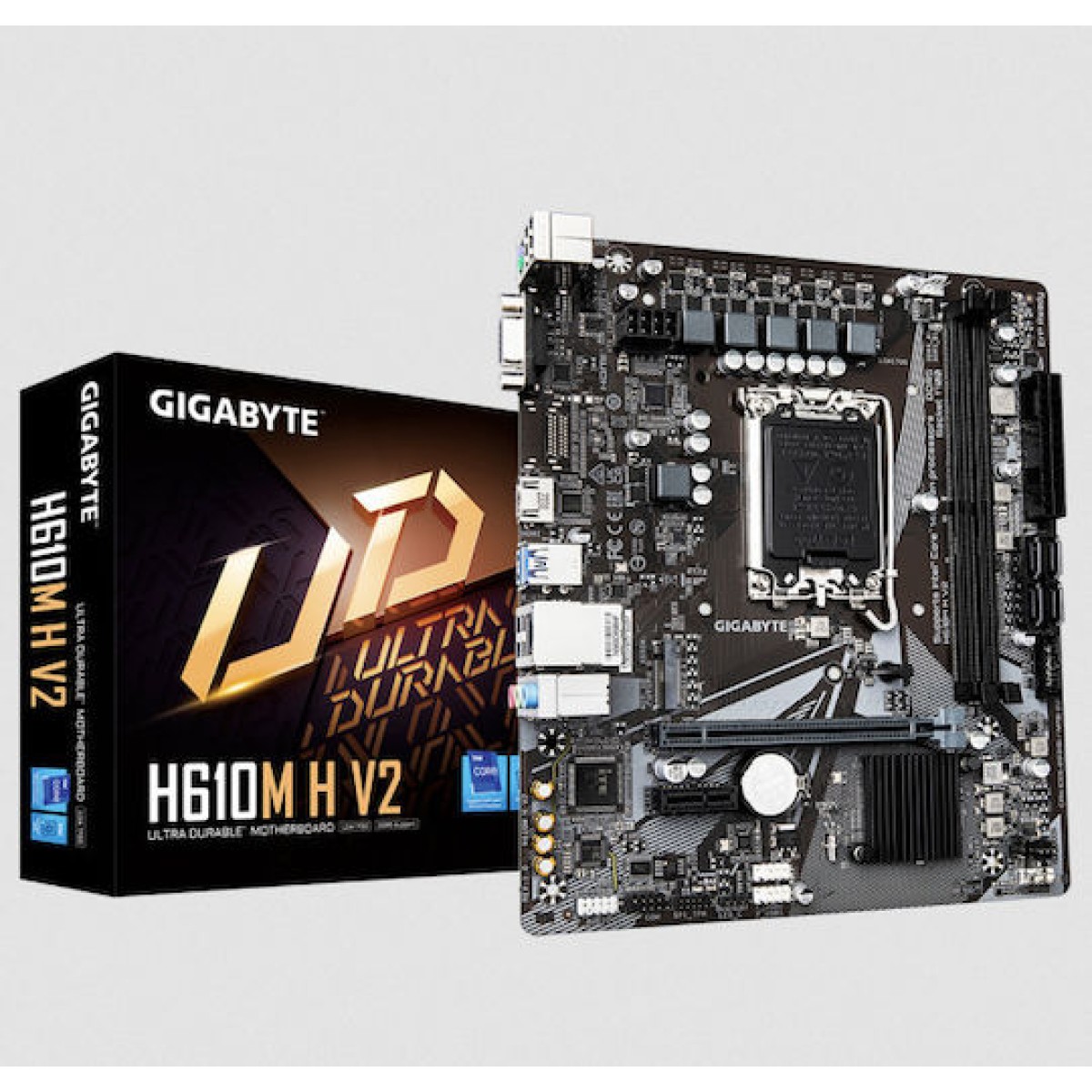 Gigabyte H610M H V2 DDR5 rev. 1.0 Motherboard Micro ATX με Intel 1700 Socket