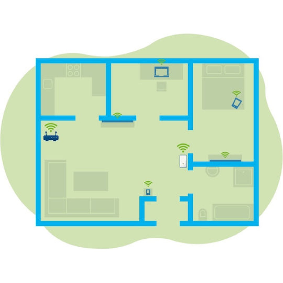Devolo WiFi 5 Repeater 1200 WiFi Extender Dual Band (2.4 & 5GHz) 1200Mbps