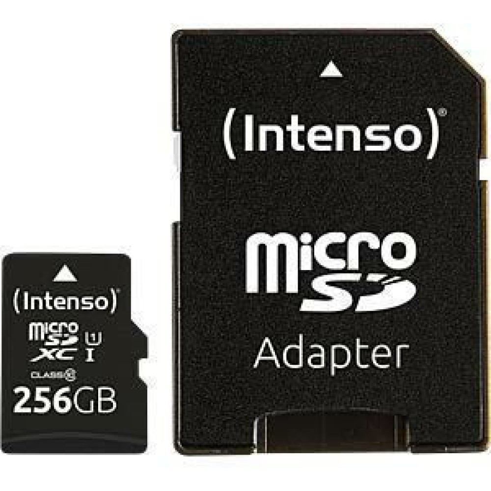 Intenso Class Performance microSDXC 256GB Class 10 U1 UHS-I με αντάπτορα