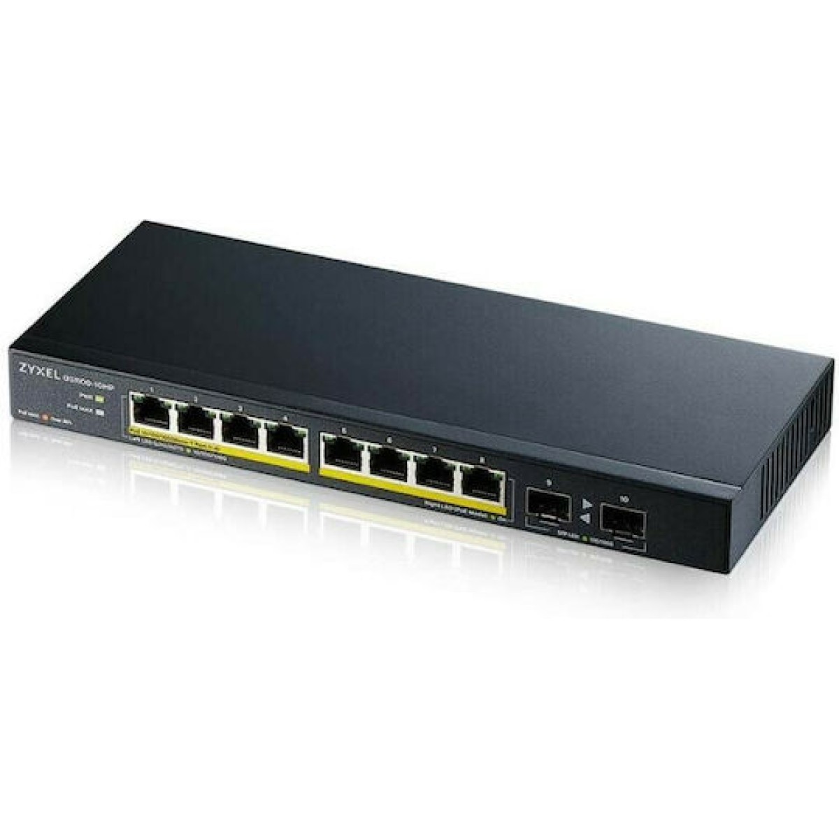 Zyxel GS1100-10HP-EU0102F v2 Managed L2 PoE Switch με 8 Θύρες Gigabit (1Gbps) Ethernet
