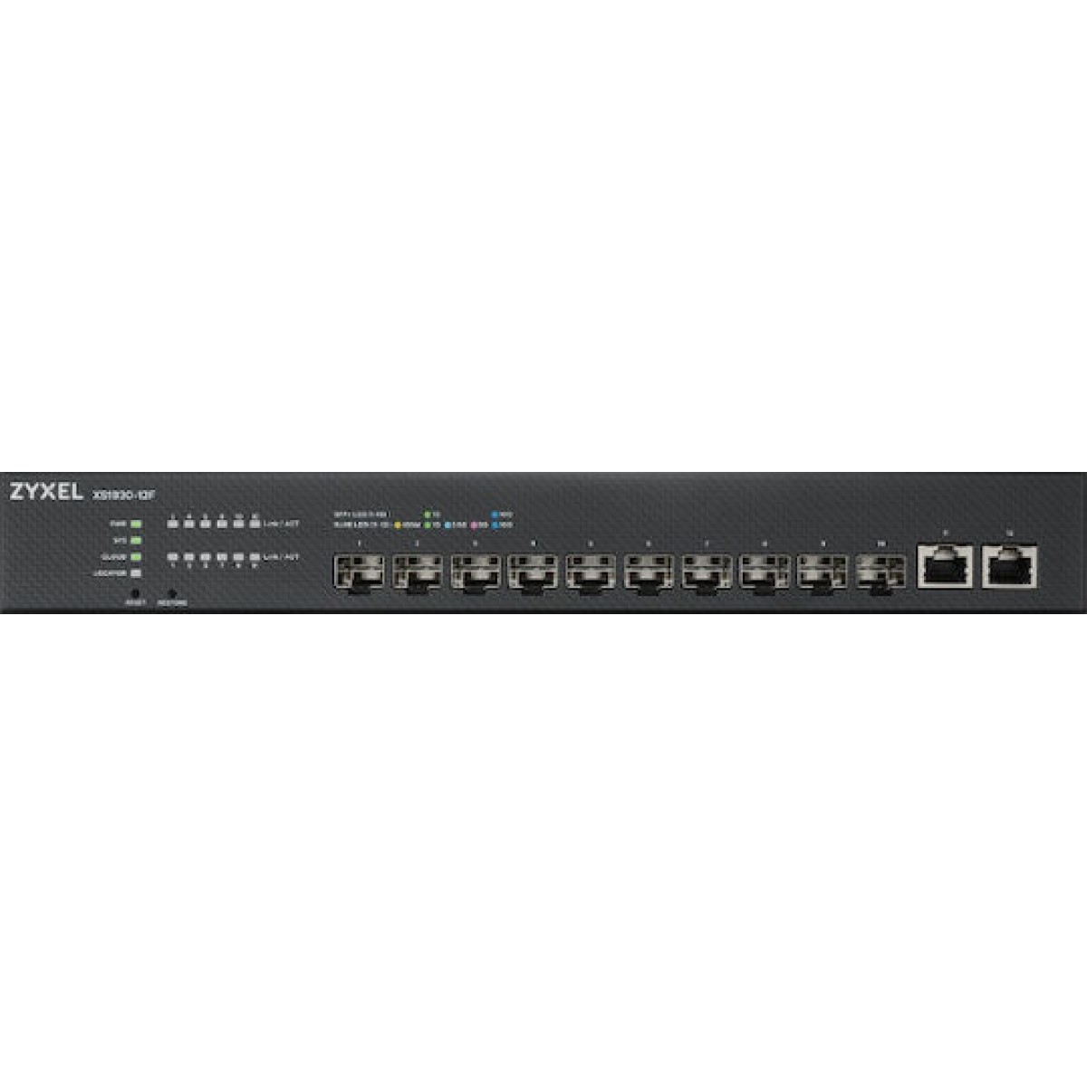 Zyxel XS1930-12F Managed L2 Switch με 2 Θύρες Gigabit (10Gbps) Ethernet και 10 SFP Θύρες