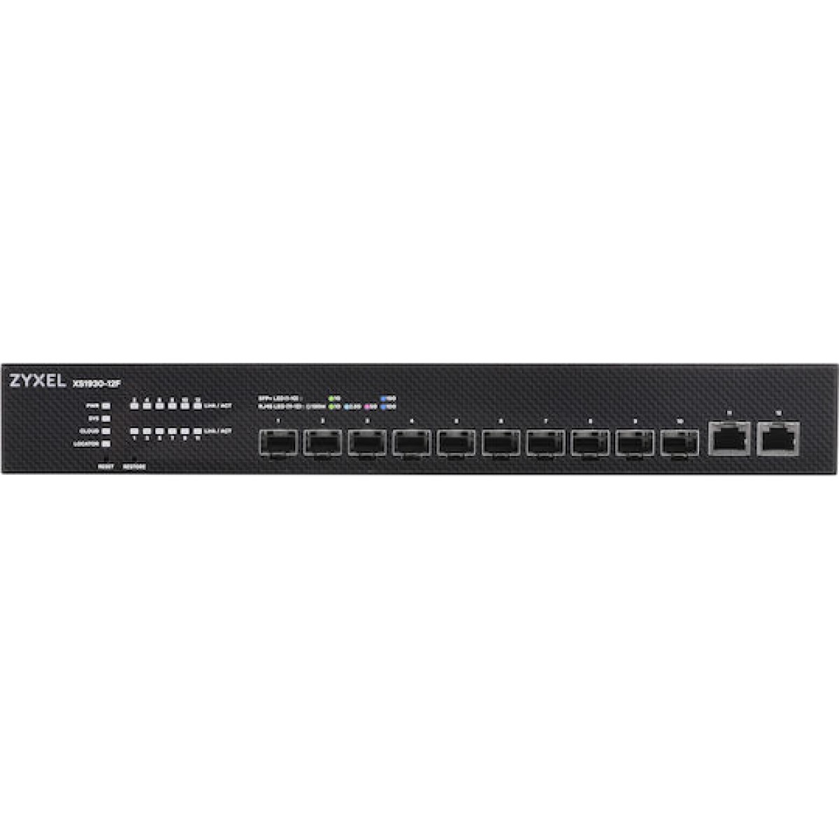 Zyxel XS1930-12F Managed L2 Switch με 2 Θύρες Gigabit (10Gbps) Ethernet και 10 SFP Θύρες