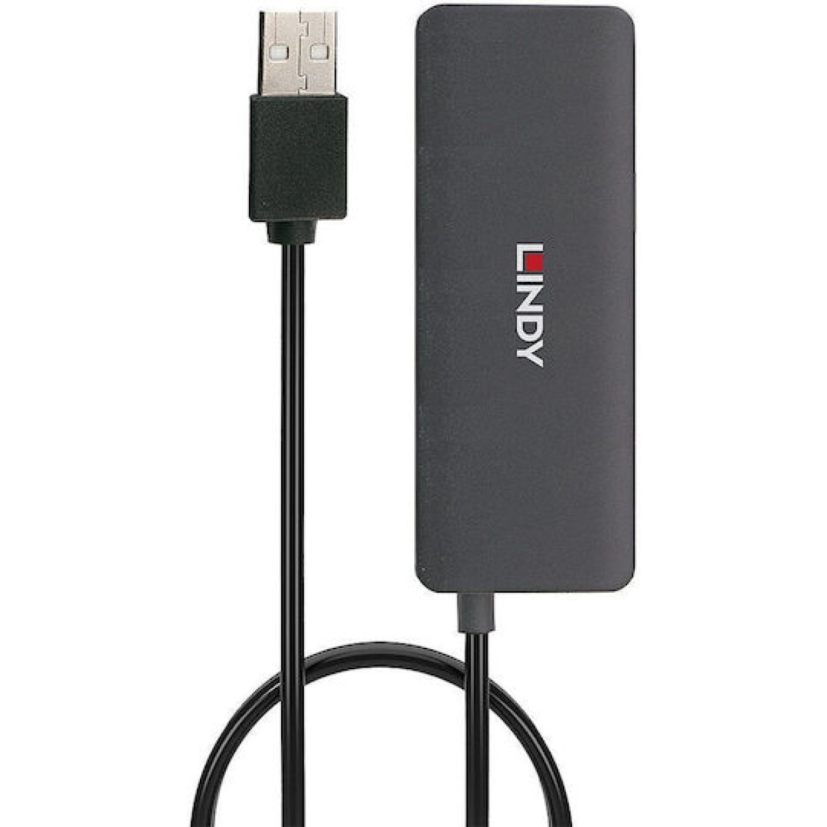 Lindy USB 2.0 Hub 4 Θυρών με σύνδεση USB-A Γκρι