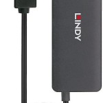 Lindy USB 2.0 Hub 4 Θυρών με σύνδεση USB-A Γκρι