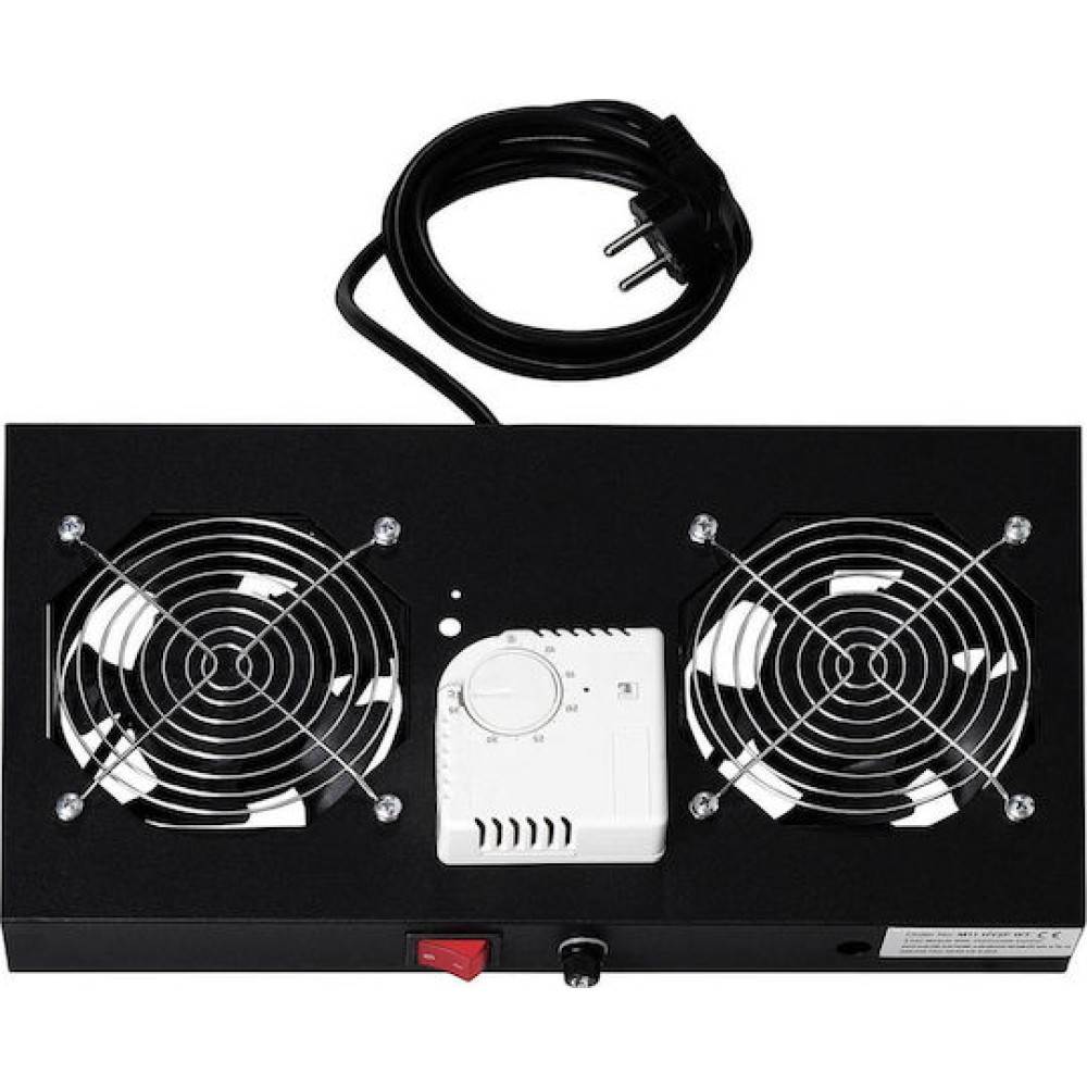 Digitus Ράφι με 2 Ανεμιστήρες για Rack 19