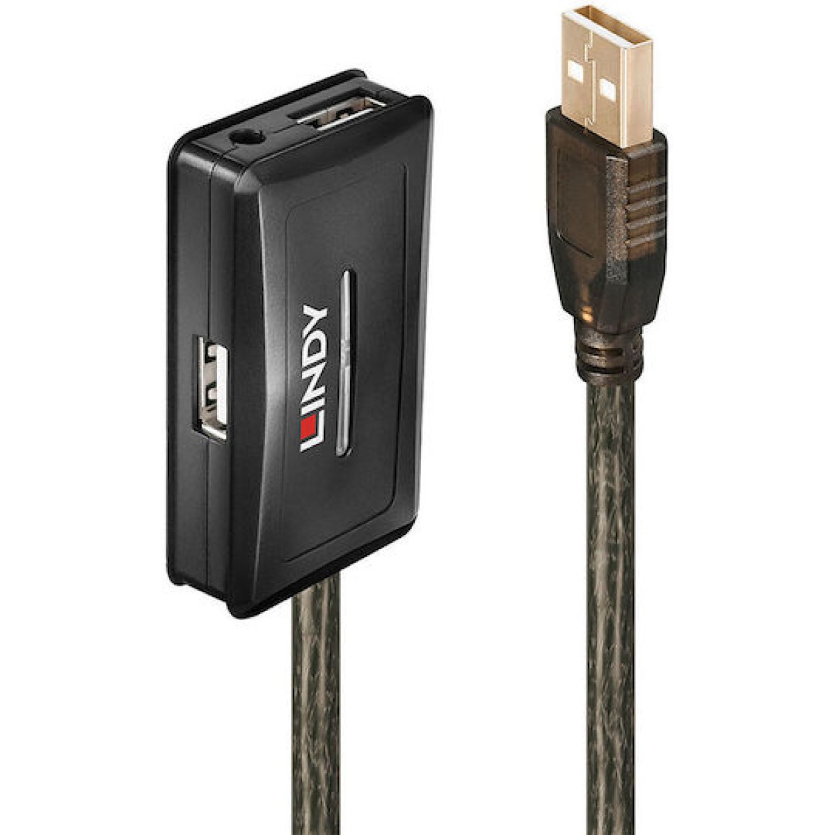 Lindy USB 2.0 Hub 2 Θυρών με σύνδεση USB-A Γκρι