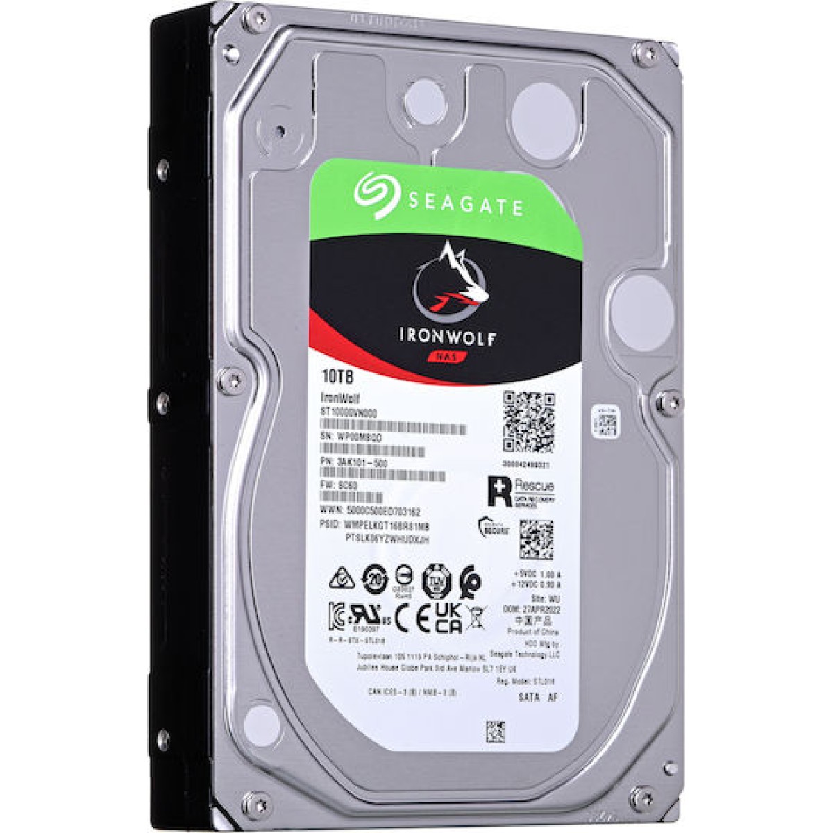 Seagate Ironwolf 10TB HDD Σκληρός Δίσκος 3.5\