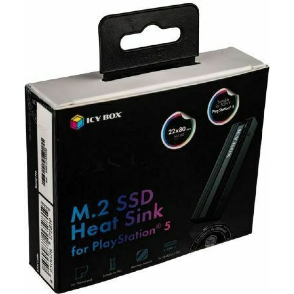 Icy Box Ψύξη Μ.2 SSD Μαύρο