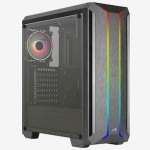 Aerocool Skyline Gaming Midi Tower Κουτί Υπολογιστή με RGB Φωτισμό Μαύρο