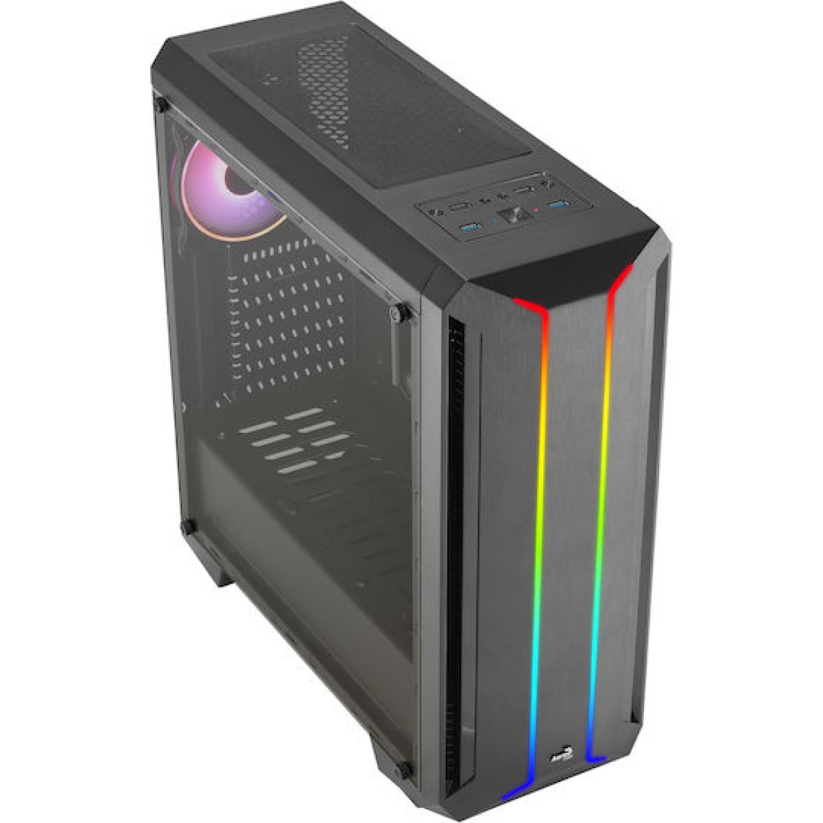 Aerocool Skyline ARGB Gaming Midi Tower Κουτί Υπολογιστή Μαύρο