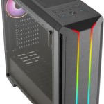Aerocool Skyline ARGB Gaming Midi Tower Κουτί Υπολογιστή Μαύρο