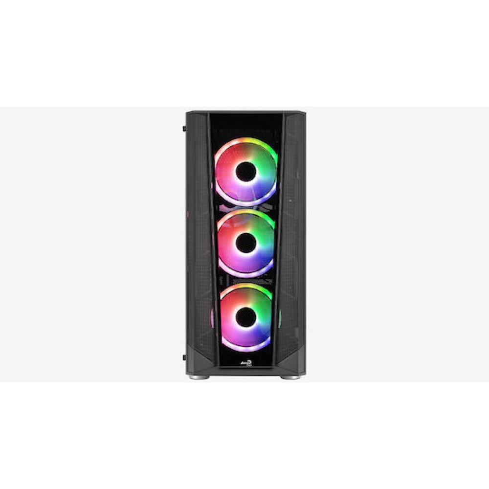 Aerocool Prism ARGB Midi Tower Κουτί Υπολογιστή Μαύρο