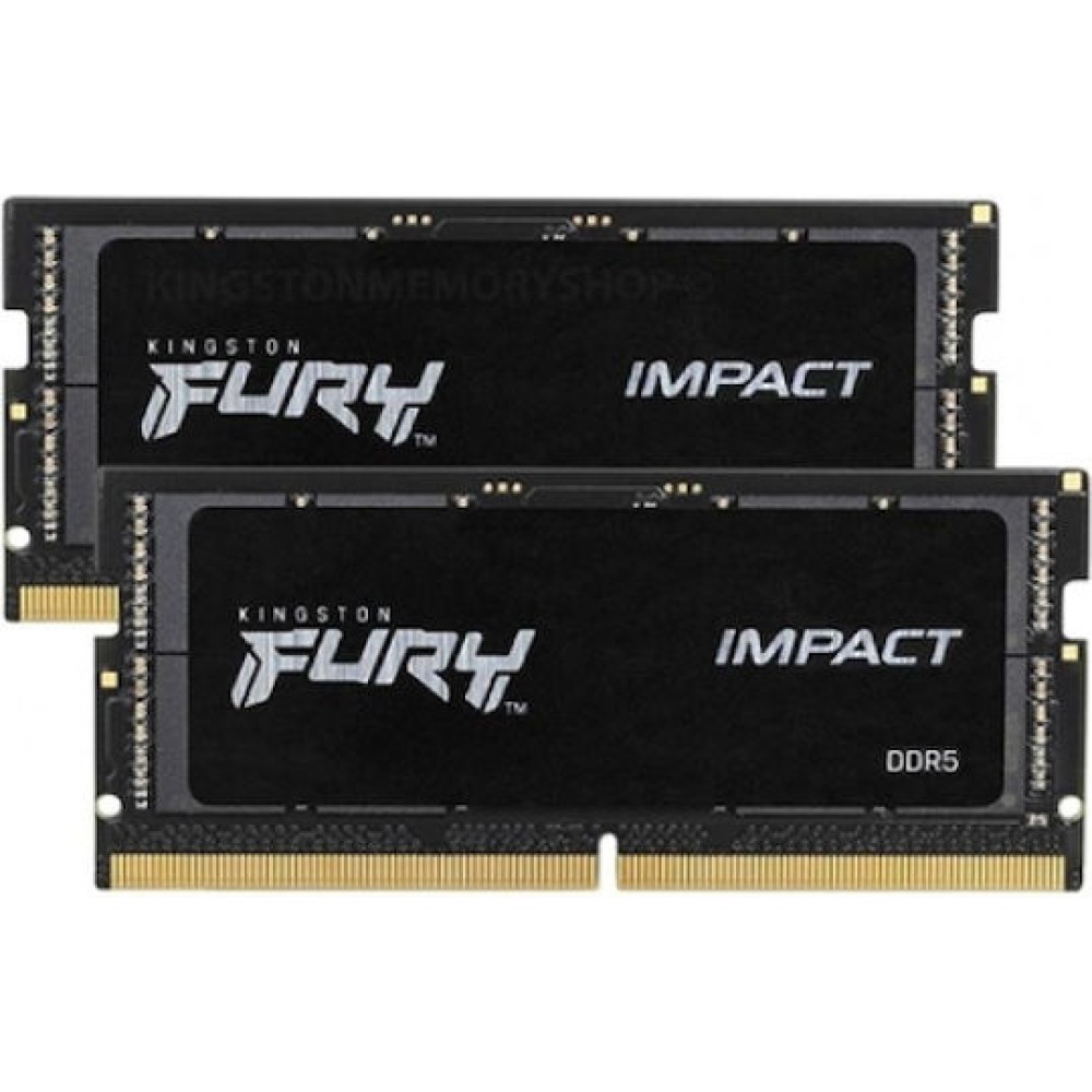 Kingston Fury Impact DDR5 64GB RAM με 2x32GB Modules και Ταχύτητα 4800 για Laptop