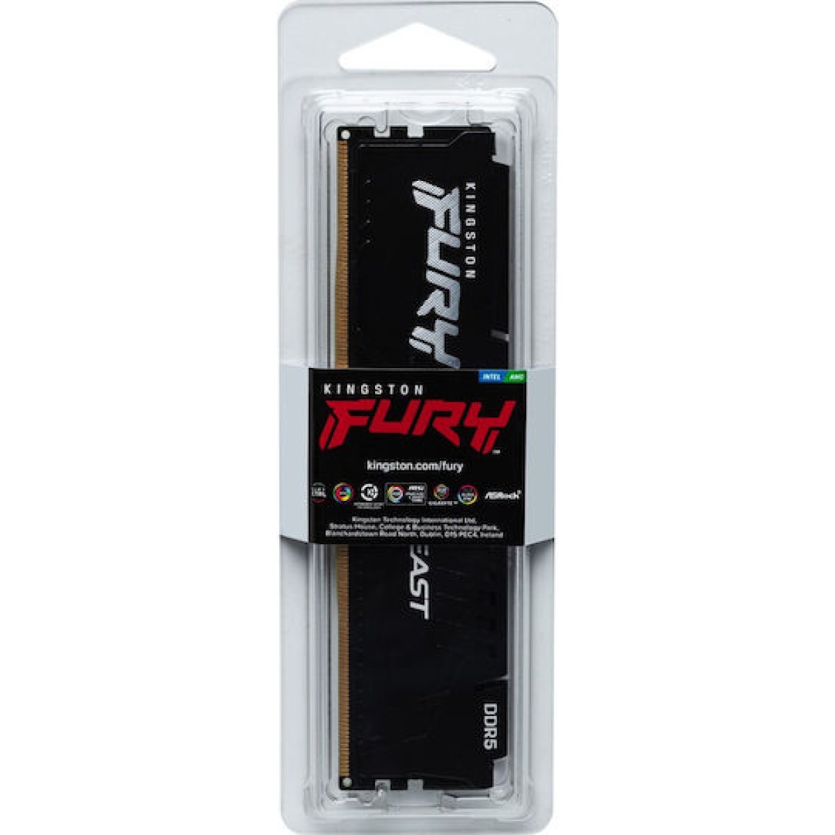 Kingston Fury Beast DDR5 με Module 1x32GB και Ταχύτητα 5200 για Desktop