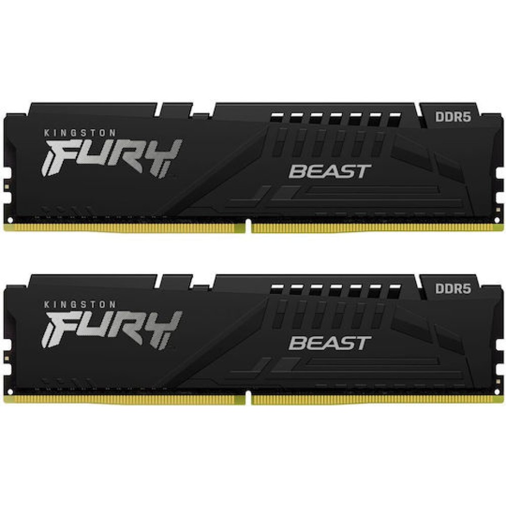 Kingston Fury Beast DDR5 64GB RAM με 2x32GB Modules και Ταχύτητα 5200 για Desktop