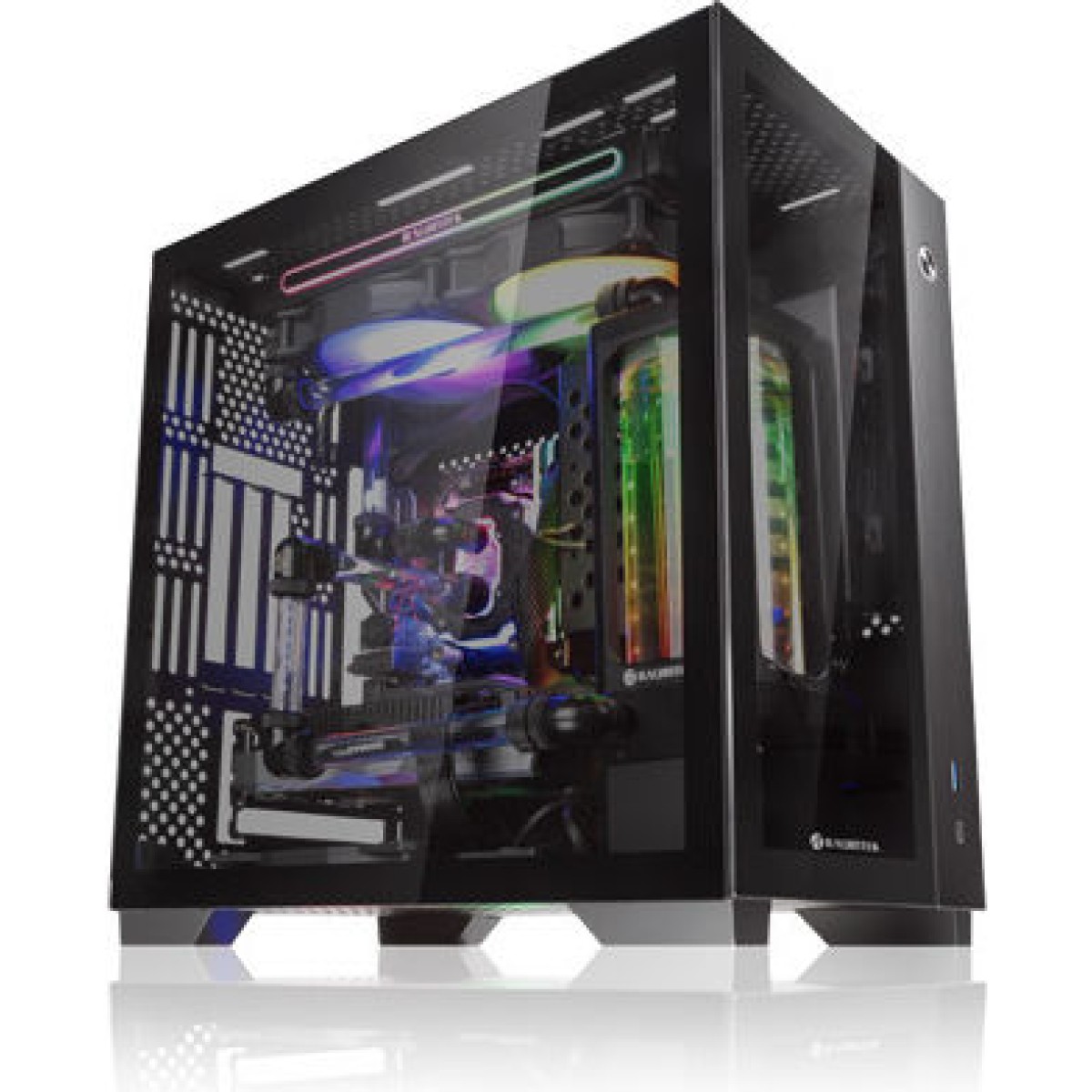 Raijintek Paean Mini Gaming Mini Tower Κουτί Υπολογιστή με Πλαϊνό Παράθυρο Μαύρο