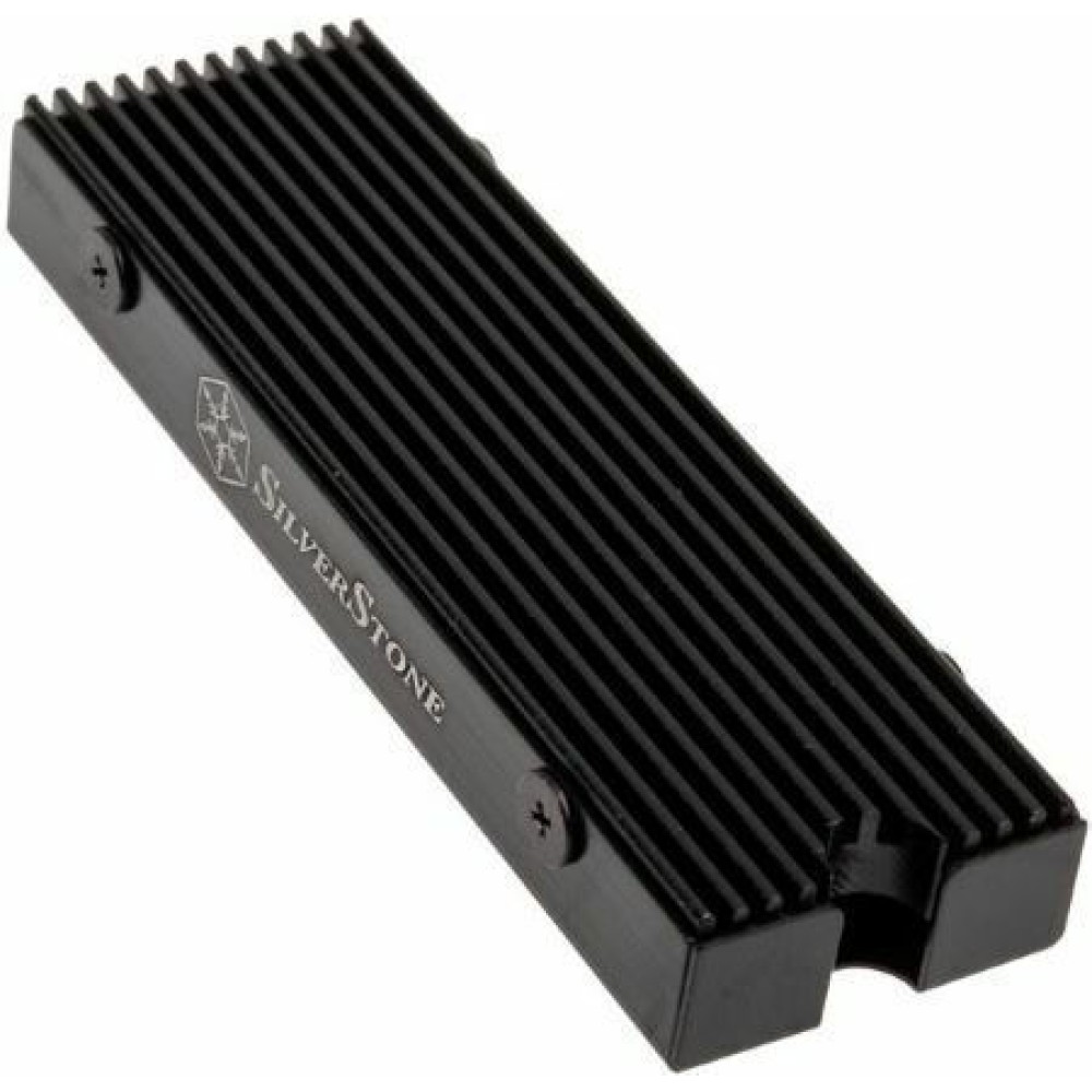 Silverstone M.2 Passive Cooler Slim-profile Aluminum Black Ψύξη Μ.2 SSD Μαύρο