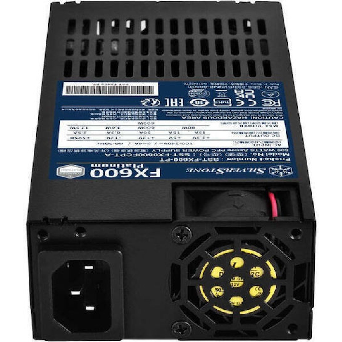 Silverstone FX600-PT 600W Μαύρο Τροφοδοτικό Υπολογιστή Full Wired