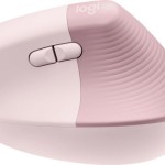 Logitech Lift Ασύρματο Εργονομικό Vertical Ποντίκι Ροζ