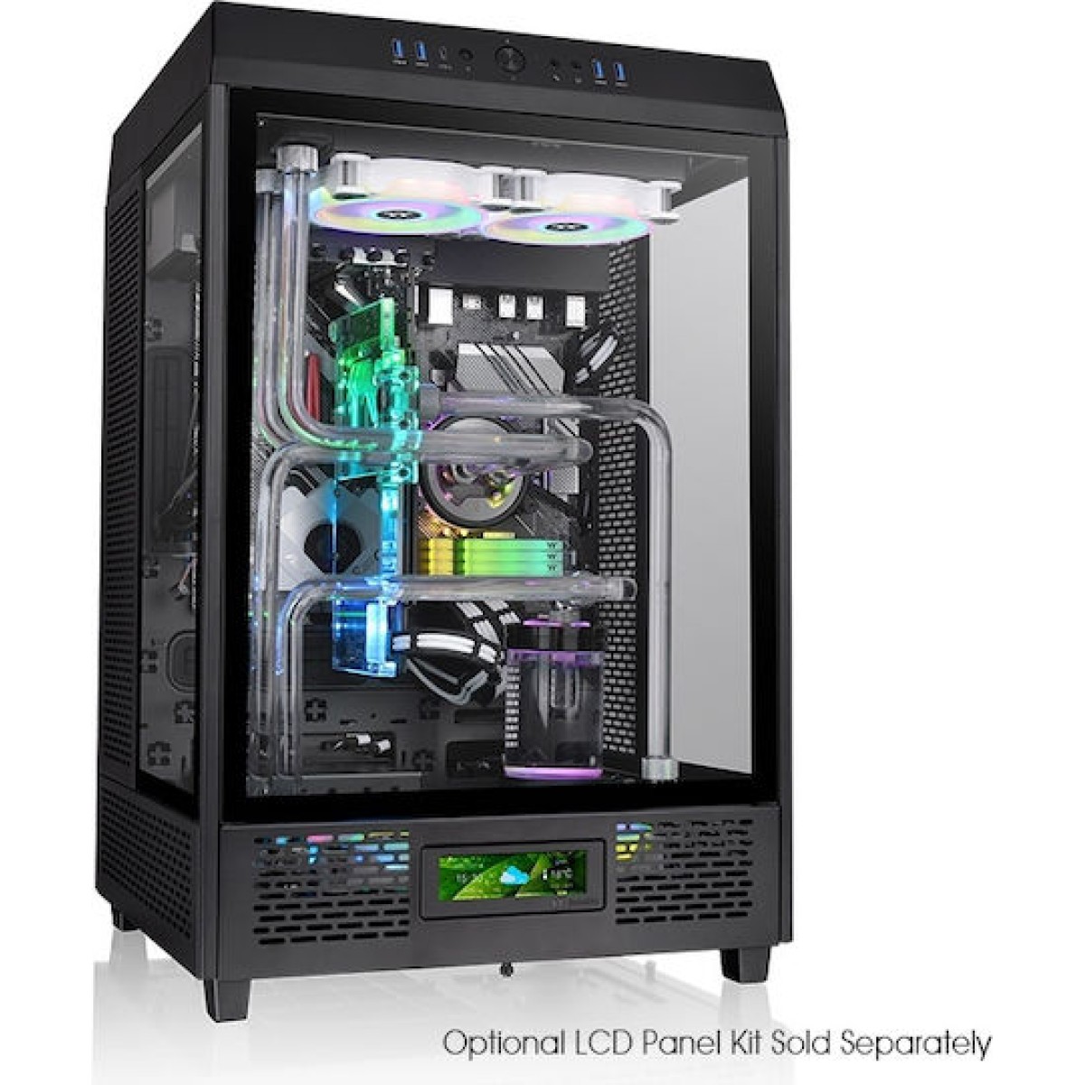 Thermaltake The Tower 500 Gaming Midi Tower Κουτί Υπολογιστή με Πλαϊνό Παράθυρο Μαύρο