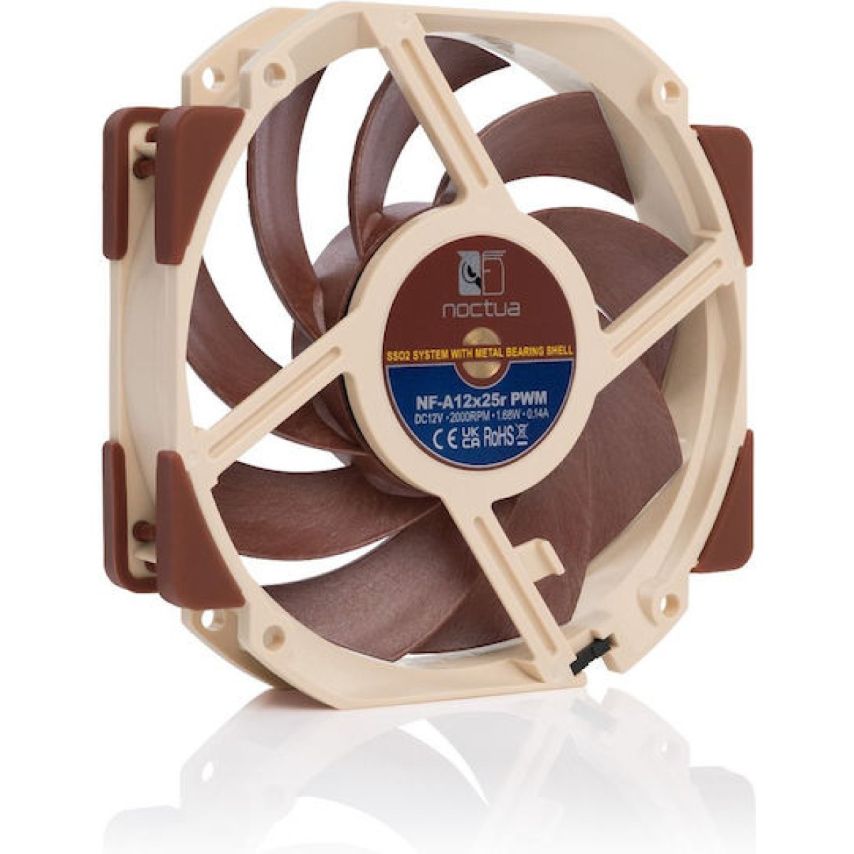 Noctua NF-A12x25r Case Fan 120mm με Σύνδεση 4-Pin PWM Καφέ