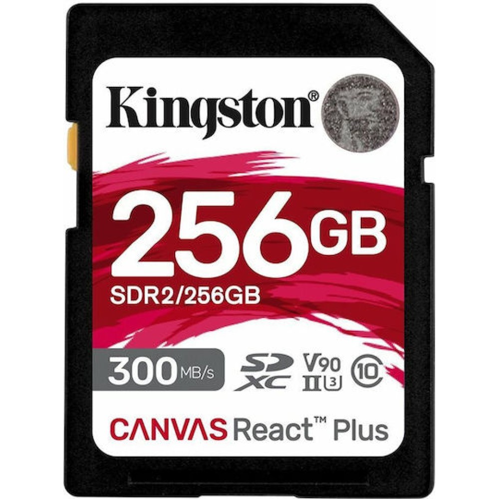 Kingston Canvas React Plus SDXC 256GB Class 10 U3 V90 UHS-II