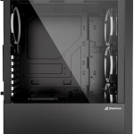 Sharkoon RGB Wave Gaming Midi Tower Κουτί Υπολογιστή με Πλαϊνό Παράθυρο Μαύρο