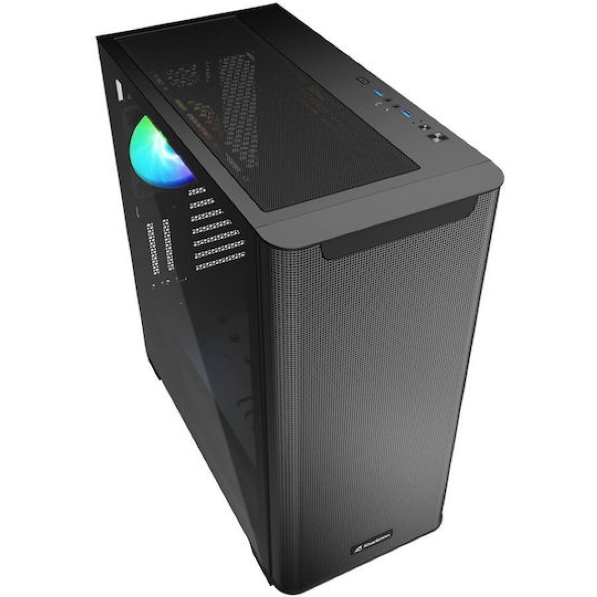 Sharkoon M30 RGB Gaming Midi Tower Κουτί Υπολογιστή με Πλαϊνό Παράθυρο Μαύρο