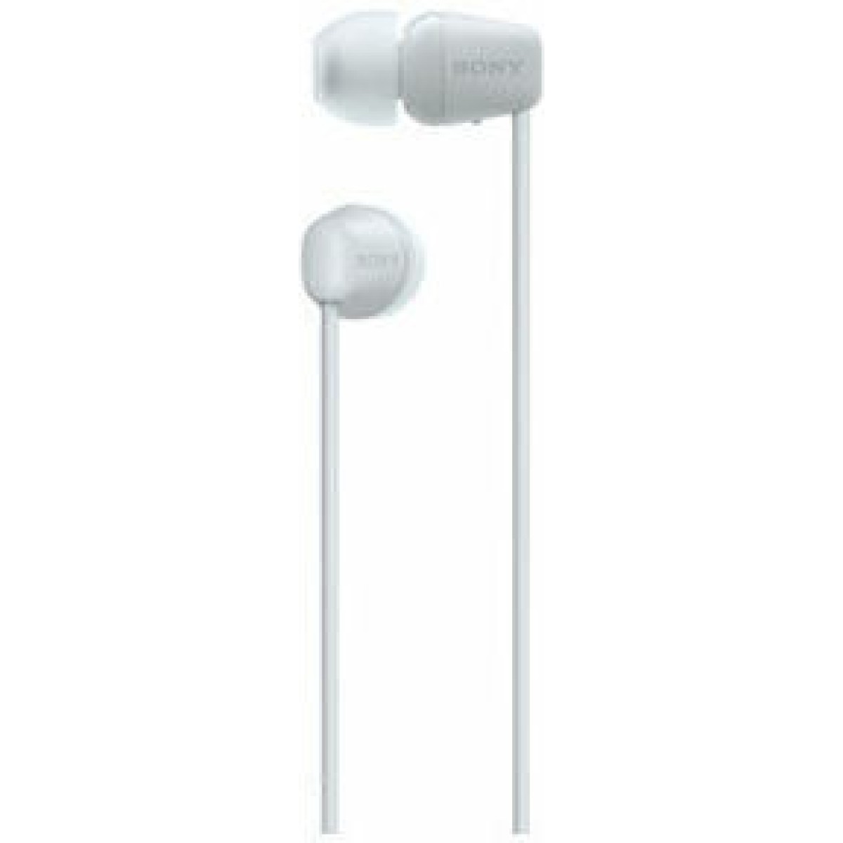 Sony WI-C100 In-ear Bluetooth Handsfree Ακουστικά με Αντοχή στον Ιδρώτα Λευκά