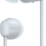 Sony WI-C100 In-ear Bluetooth Handsfree Ακουστικά με Αντοχή στον Ιδρώτα Λευκά