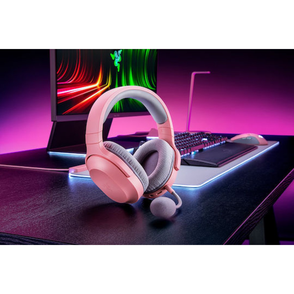Razer Barracuda X Ασύρματο Over Ear Gaming Headset με σύνδεση 3.5mm / USB / Bluetooth Quartz