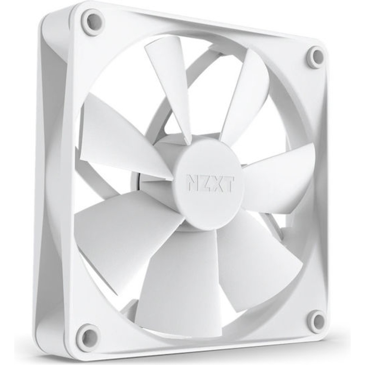NZXT F140P Case Fan με Λευκό Φωτισμό και Σύνδεση 4-Pin PWM Λευκό