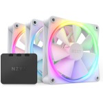 NZXT F120 RGB Case Fan με Σύνδεση 4-Pin PWM 3τμχ Λευκό