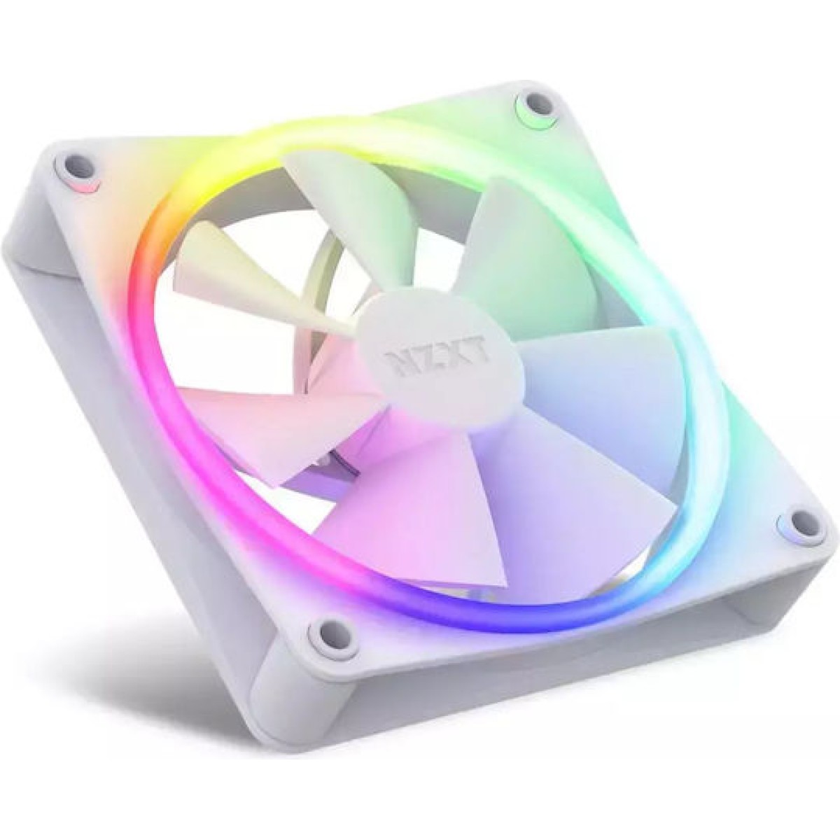 NZXT F120 RGB Case Fan με Σύνδεση 4-Pin PWM 3τμχ Λευκό