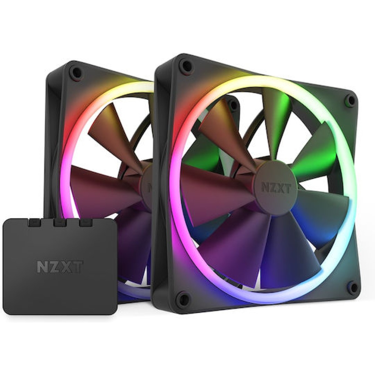 NZXT F140 RGB Case Fan με Σύνδεση 4-Pin PWM 2τμχ