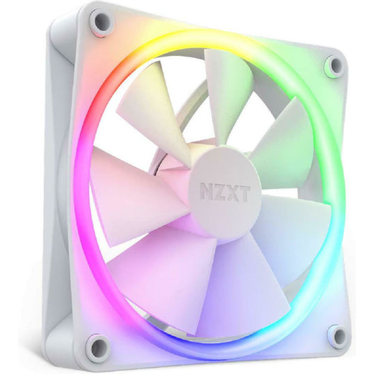 NZXT F120 RGB Case Fan με Σύνδεση 4-Pin PWM Λευκό