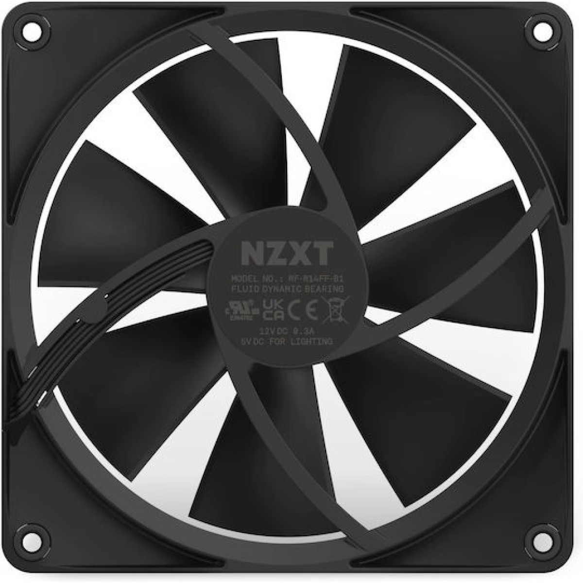NZXT F140 RGB Case Fan με Σύνδεση 4-Pin PWM