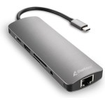 Sharkoon USB 3.2 Hub 4 Θυρών με σύνδεση USB-A / USB-C / Ethernet