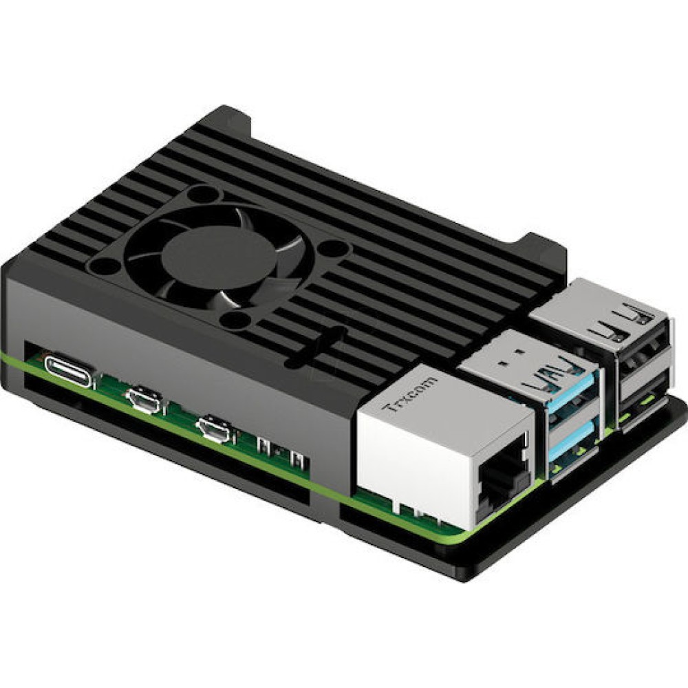 Housing Raspberry Pi 5 Aluminum Integrated Heat Sink + Fan