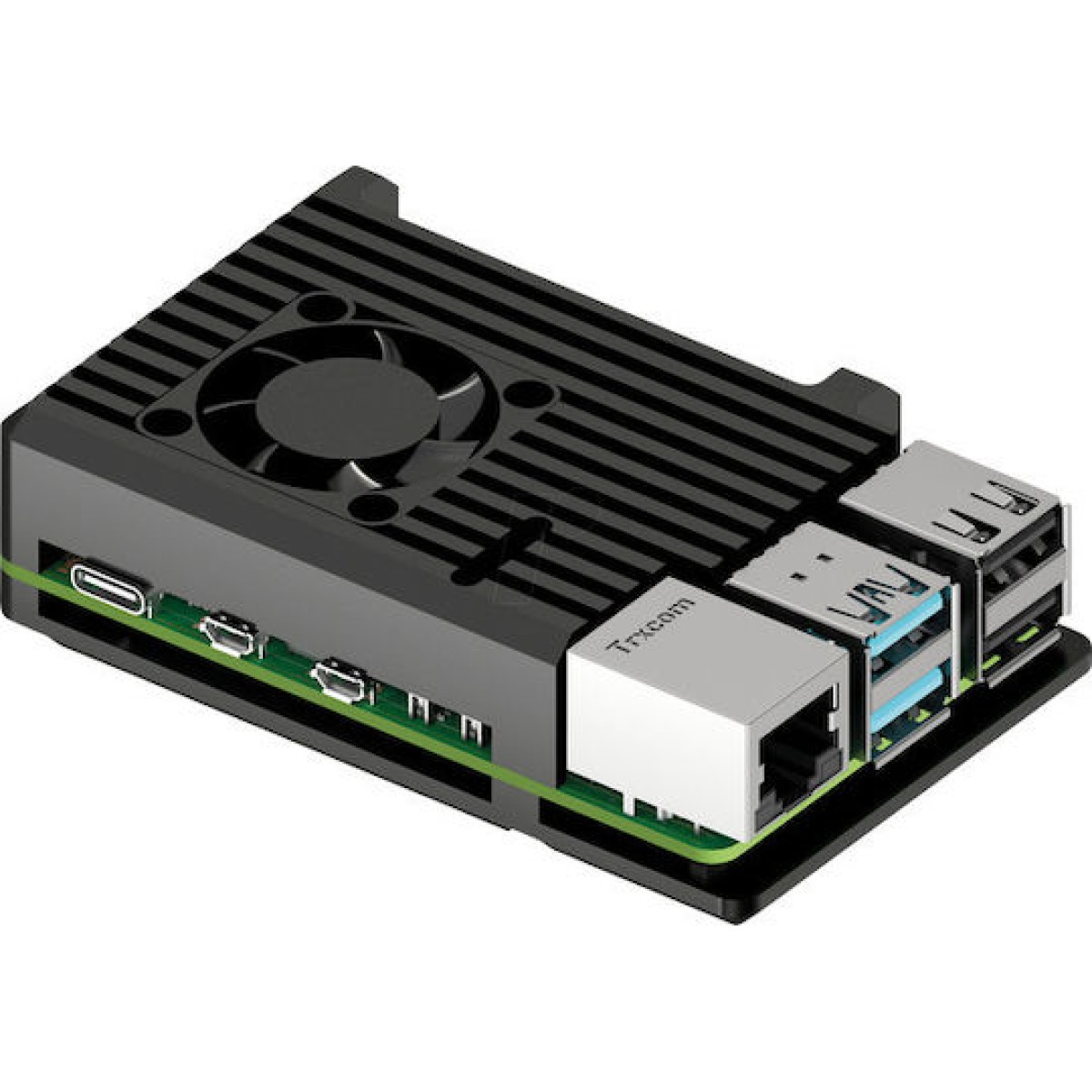 Housing Raspberry Pi 5 Aluminum Integrated Heat Sink + Fan