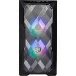 CoolerMaster TD300 MESH Gaming Mini Tower Κουτί Υπολογιστή με Πλαϊνό Παράθυρο και RGB Φωτισμό Μαύρο
