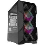 CoolerMaster TD300 MESH Gaming Mini Tower Κουτί Υπολογιστή με Πλαϊνό Παράθυρο και RGB Φωτισμό Μαύρο