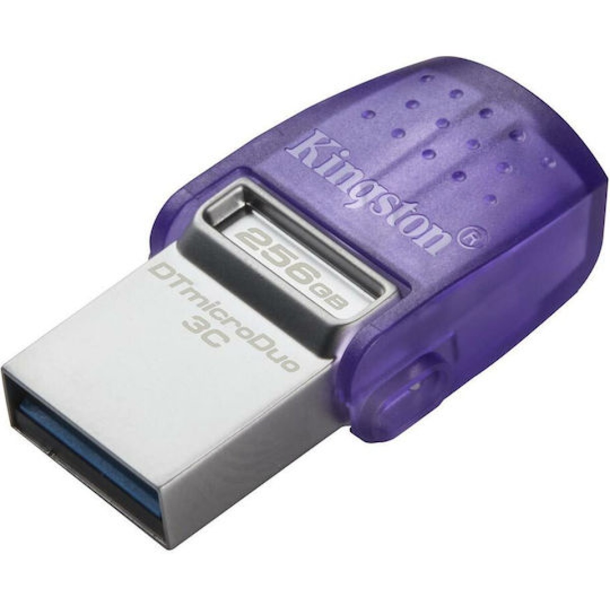 Kingston DataTraveler MicroDuo 3C 256GB USB 3.2 Stick με σύνδεση USB-A & USB-C Μωβ