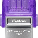 Kingston DataTraveler MicroDuo 3C 64GB USB 3.1 Stick με σύνδεση USB-A & USB-C Μωβ