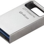 Kingston DataTraveler Micro Gen2 64GB USB 3.2 Stick Ασημί